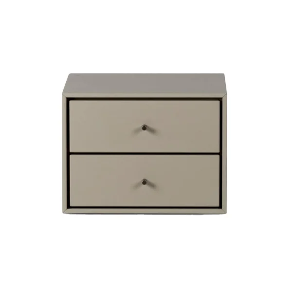 Mavis Volt nachtkastje wandgemonteerd Beige-roestvrij staal
