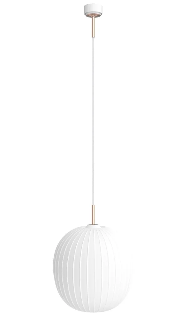 Mawa Design Bologna Hanglamp - grijs - wit - min roségold