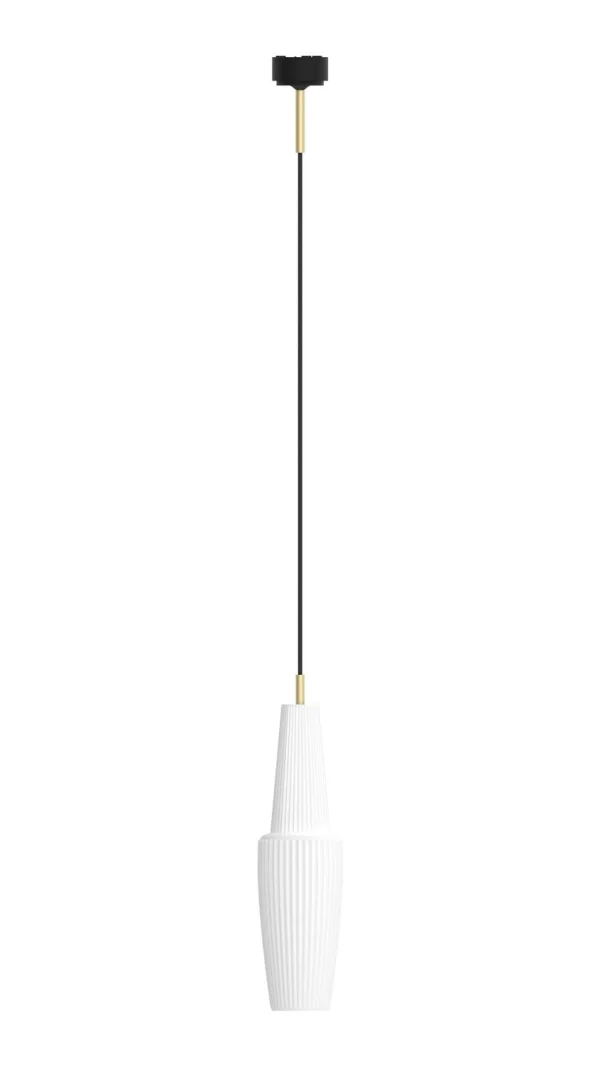 Mawa Design Pisa Hanglamp - wit mat - grijs - Highlight en details in roségoud - wit