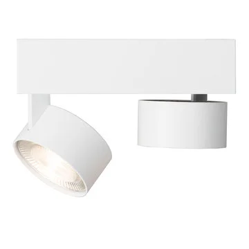 Mawa Design Wittenberg 4.0 Plafondlamp gemonteerd - wit mat - tweevlammig