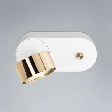 Mawa Design Wittenberg 4.0 Wandlamp - wit/messing