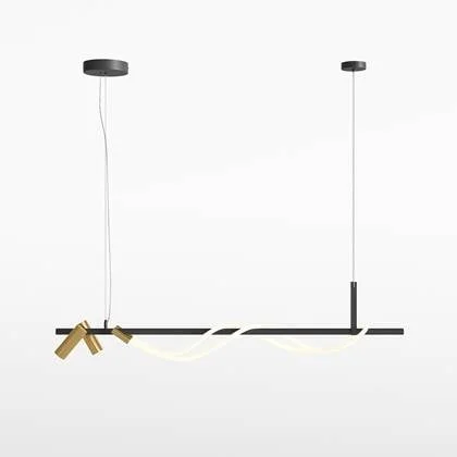 Maytoni - Hanglamp Tau - Zwart met goud