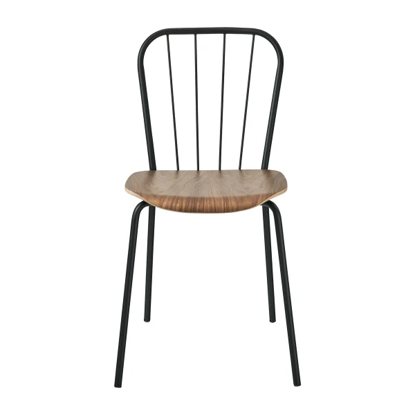 Maze Same Chair stoel Zwart-walnoot