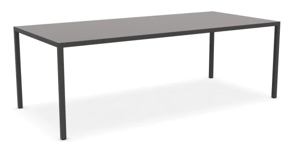 MDF Italia Tense tafel - middelgrijs - 100 x 220 cm