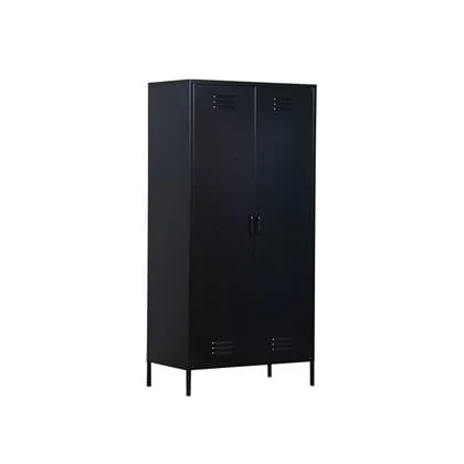 Metalen kleding lockerkast Finn Zwart