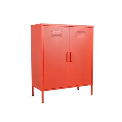 metalen lockerkast Finn zacht oranje - 2 schappen