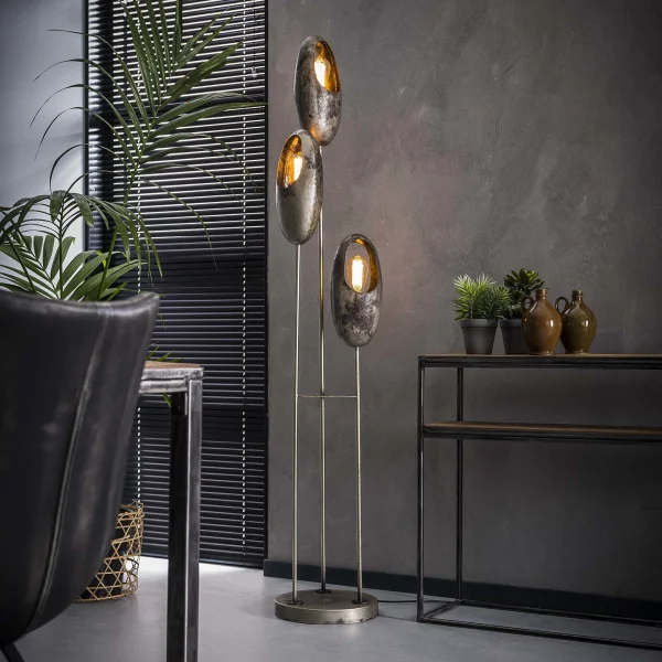 Metalen vloerlamp | Brighton 3L