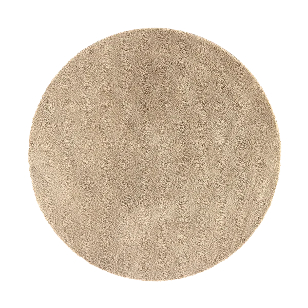 Metta rond vloerkleed teddystof beige - Ø 200 cm