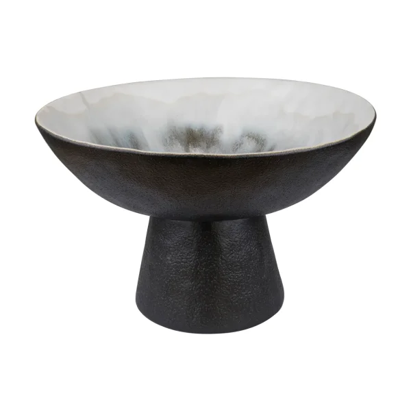 Mette Ditmer By Hand schaal op voet Ø31,5x20 cm Off-white