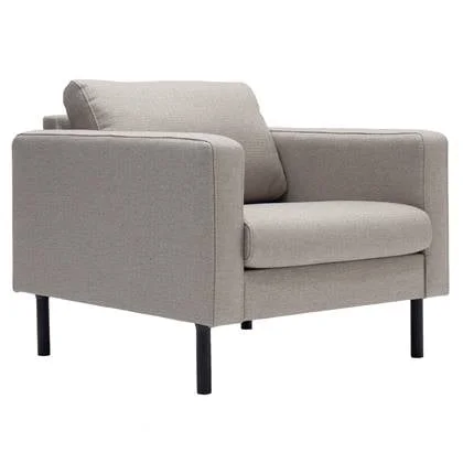 Mette fauteuil lichtgrijs