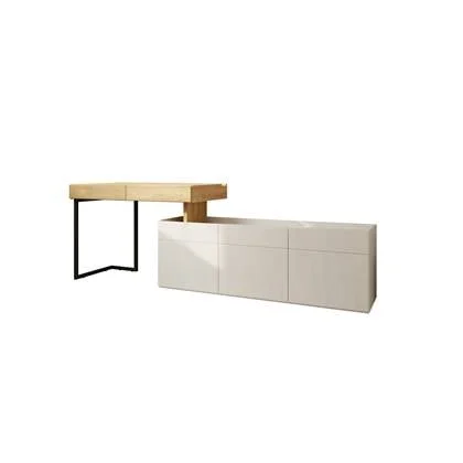 Meubella - Bureau Floren - Eiken - 2 lades