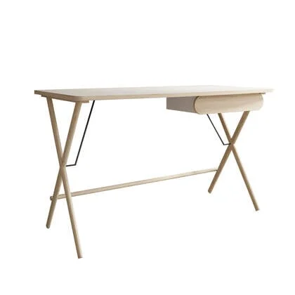 Meubella - Bureau Moron - Licht eiken - 135 cm
