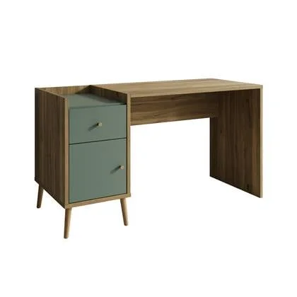 Meubella - Bureau Wally - Groen - 140 cm