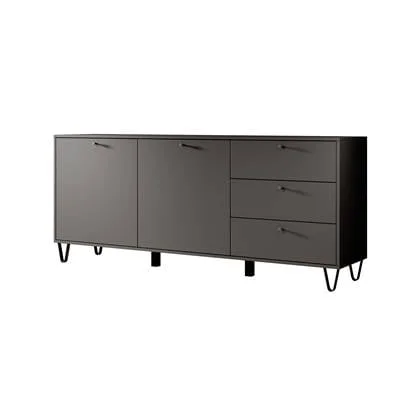 Meubella Dressoir Apula - Antraciet - 183 cm