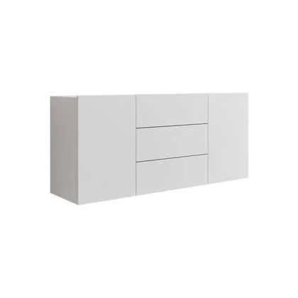 Meubella Dressoir Asilento - Mat wit - 140 cm