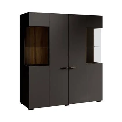 Meubella Dressoir Charo - Zwart - 110 cm