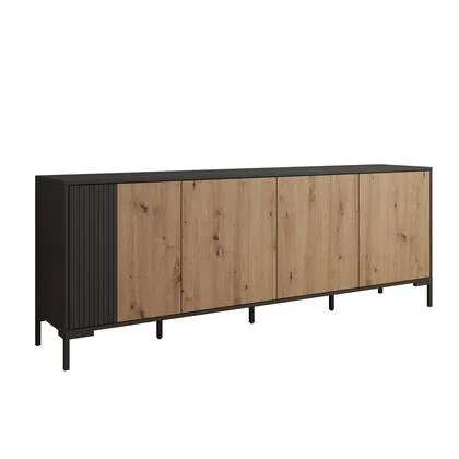 Meubella - Dressoir Molina - Eiken - 200 cm