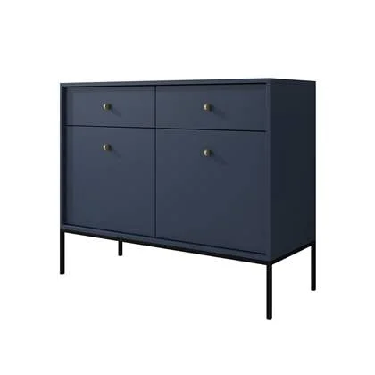 Meubella Dressoir Moreno - Blauw - 104 cm