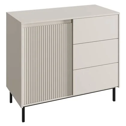 Meubella - Dressoir Orvana - Beige - 103 cm