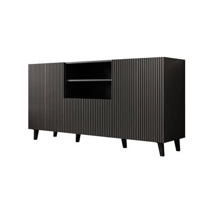 Meubella Dressoir Vintar - Antraciet - 150 cm