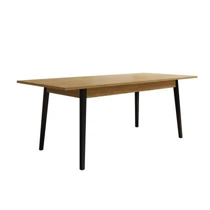 Meubella - Eetkamertafel Monor - Eiken - 200 cm - Uitschuifbaar