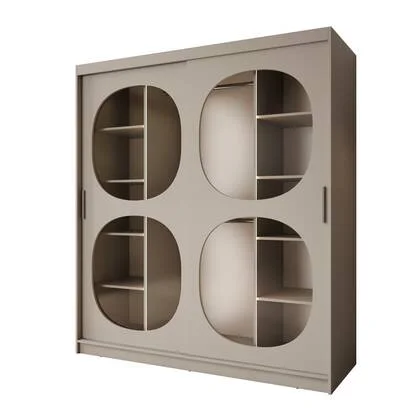 Meubella - Kledingkast Bravanti - Beige - 180 cm