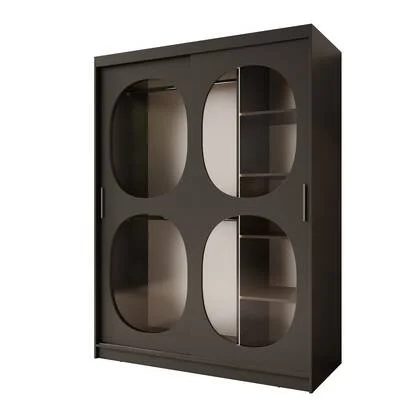 Meubella - Kledingkast Bravanti - Zwart - 150 cm