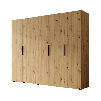 Meubella - Kledingkast Marquesa - Eiken - 250 cm