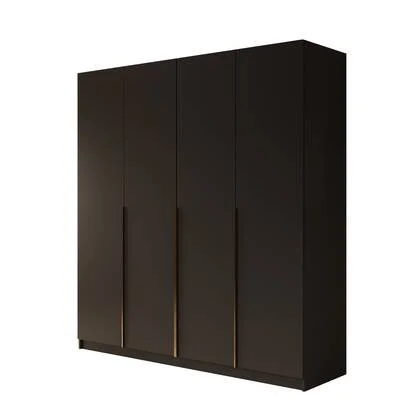 Meubella - Kledingkast Sabre 2 - Zwart - 200 cm