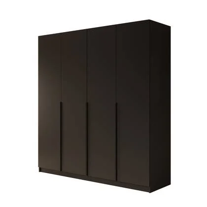 Meubella - Kledingkast Sabre - Zwart - 200 cm