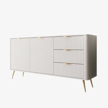 Meubella - Lima - Dressoir - Wit - 163 cm