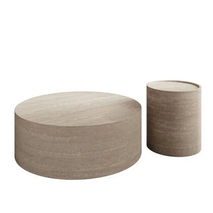 Meubella - Mesa - Salontafel set van 2 - Travertin