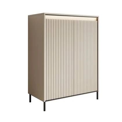 Meubella - Schoenenkast Timoteo - Beige - 78 cm