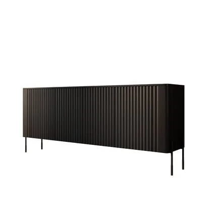 Meubella - Vivi - Dressoir - Zwart - 190 cm