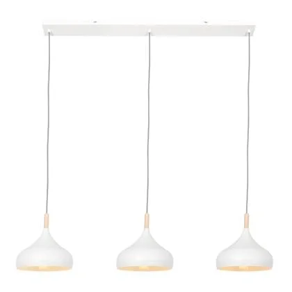 Mexlite Hanglamp Bjorr Wit Scandinavisch 3 x E27 fitting