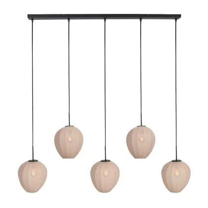 Mexlite - hanglamp - HaloSwap - beige - linnen - grote eettafellamp -