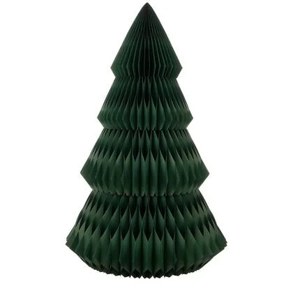 Mica Decorations Decoratie Kerstboom - H212 x Ø120 cm - Papier - Groen