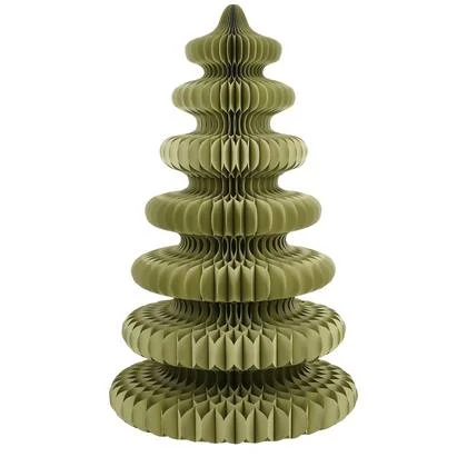 Mica Decorations Decoratie Kerstboom - H212 x Ø148cm-Papier-Groen