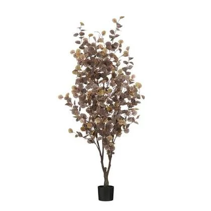 Mica Decorations Eucalyptus Kunstplant - H180 x Ø80 cm - Brons