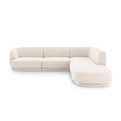 Micadoni 6-zits hoekbank Miley rechts velvet