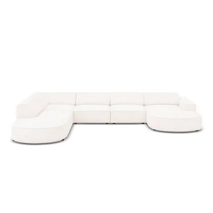 Micadoni Home U-bank Jodie bouclé Chaise longue links