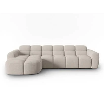 Micadoni Lisa Hoekbank met Chaise Longue Links - Zand