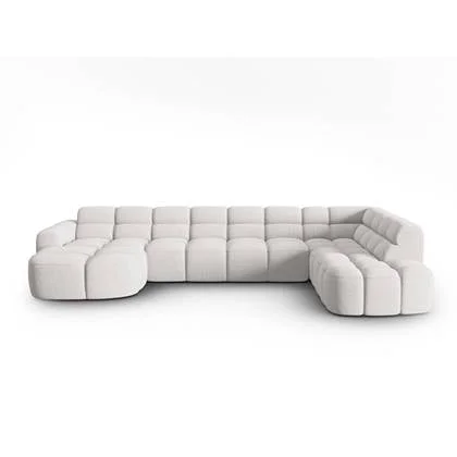 Micadoni Lisa U-bank Rechts - Lichtgrijs