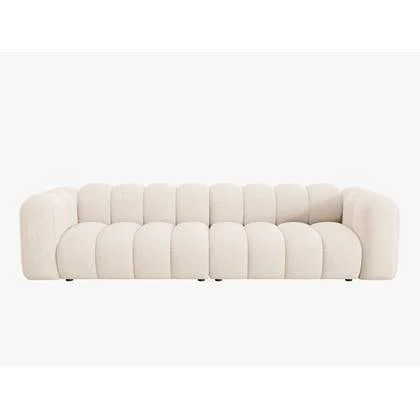 Micadoni Lupine 4-zitsbank - Chenille - Lichtbeige