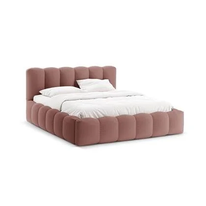 Micadoni Lupine Bedframe met Opbergruimte 200 x 200 cm - Donkerroze