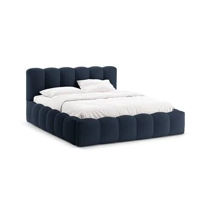 Micadoni Lupine Bedframe met Opbergruimte 200 x 200 cm - Koningsblauw
