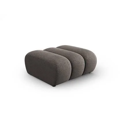 Micadoni Lupine Hocker - Chenille - Grijs