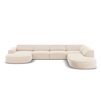 Micadoni U-bank Jodie velvet Chaise longue rechts