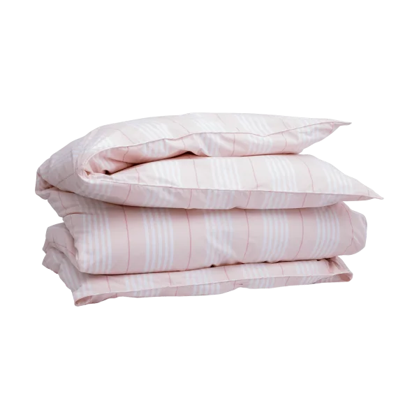 Mille Notti Camicia dekbedovertrek Lichtroze, 220x220 cm