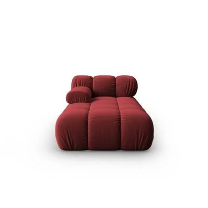 Milo Casa Tropea Modulair Bank Element - Chaise Longue Links - Bordeauxrood